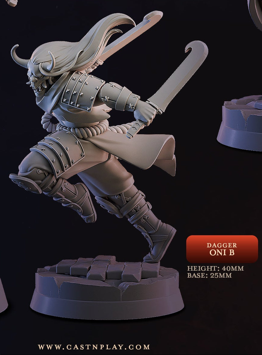 Daggers Oni | Age of the Oni | Cast n Play 25mm Base