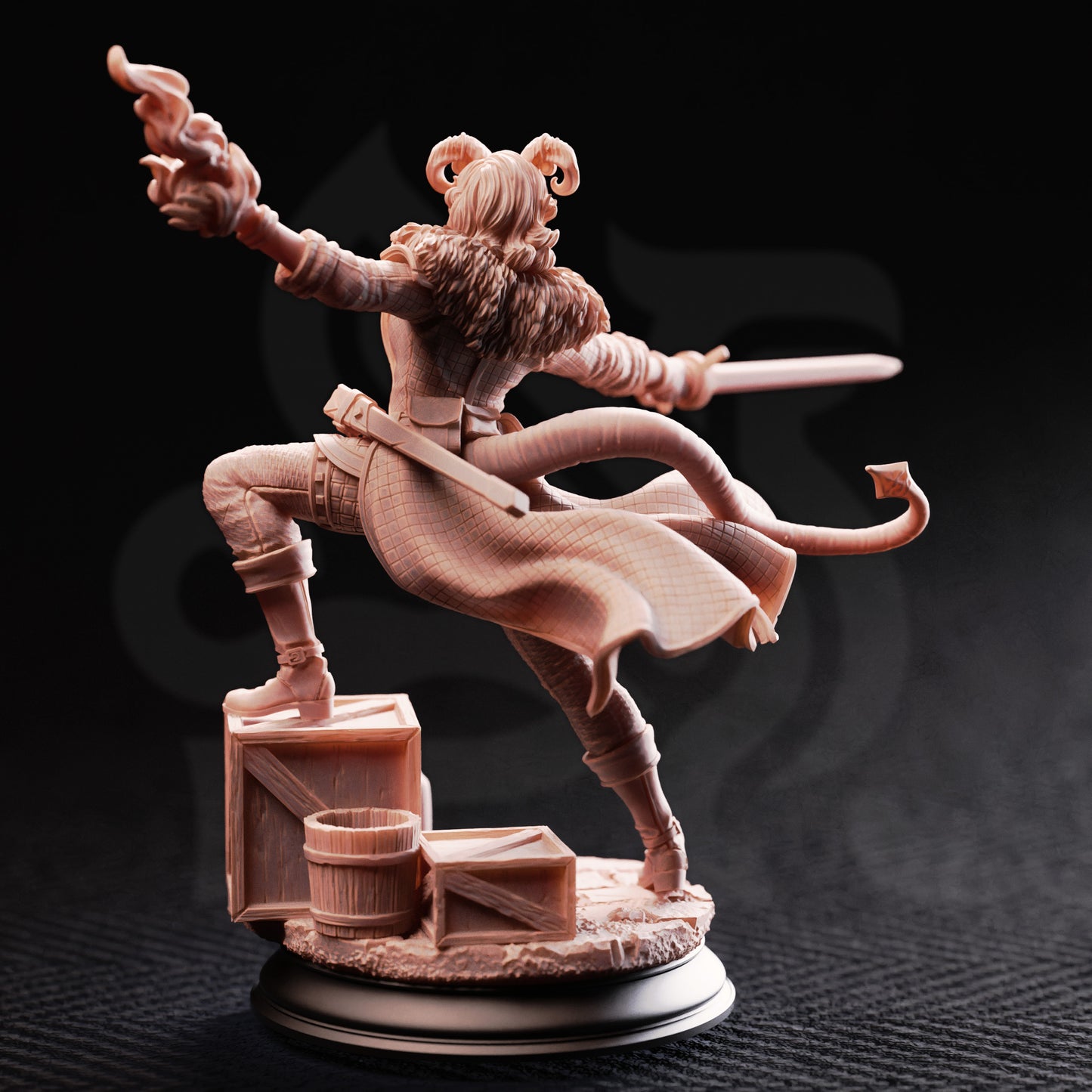 Tiefling Arcane Trickster Rogue - Octavia /32mm/75mm Scale