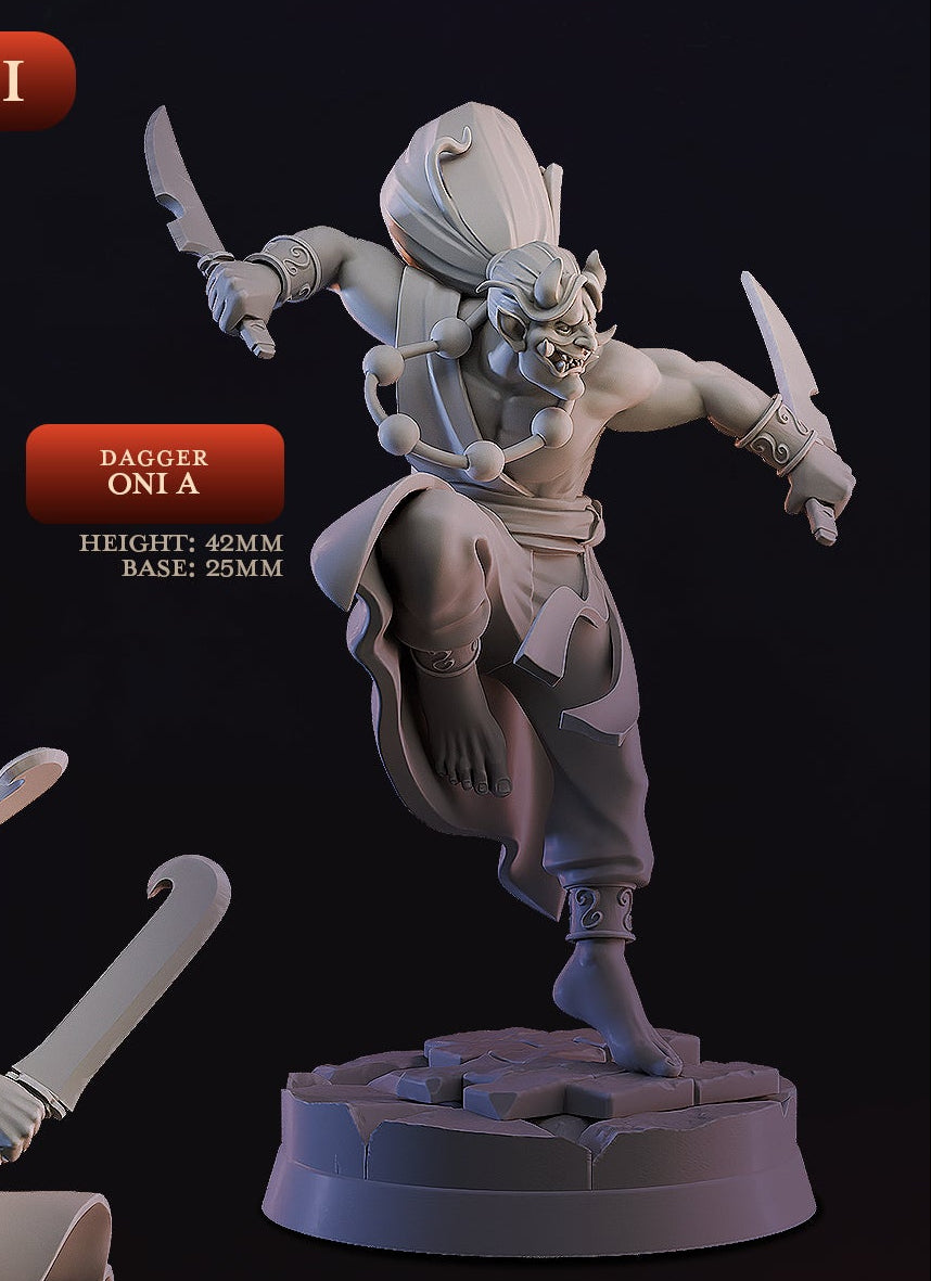 Daggers Oni | Age of the Oni | Cast n Play 25mm Base