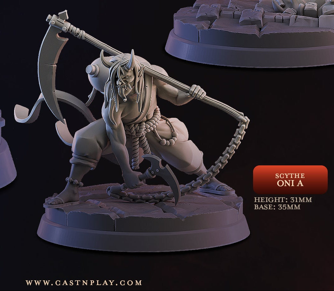 Scythe Oni | Age of the Oni | Cast n Play 35mm Base