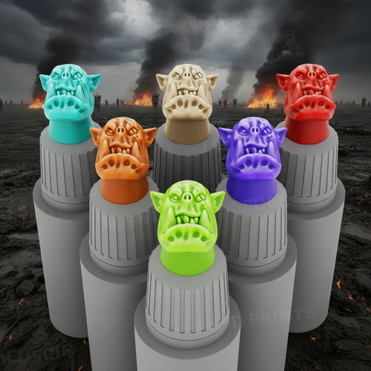 ORK HEAD Speedpaint/Vallejo Paint Caps (50 Count) Unpainted