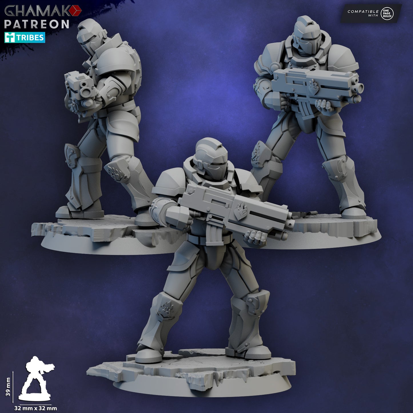 Sacred Heart Militum (Rifle) 10 Unit 32mm