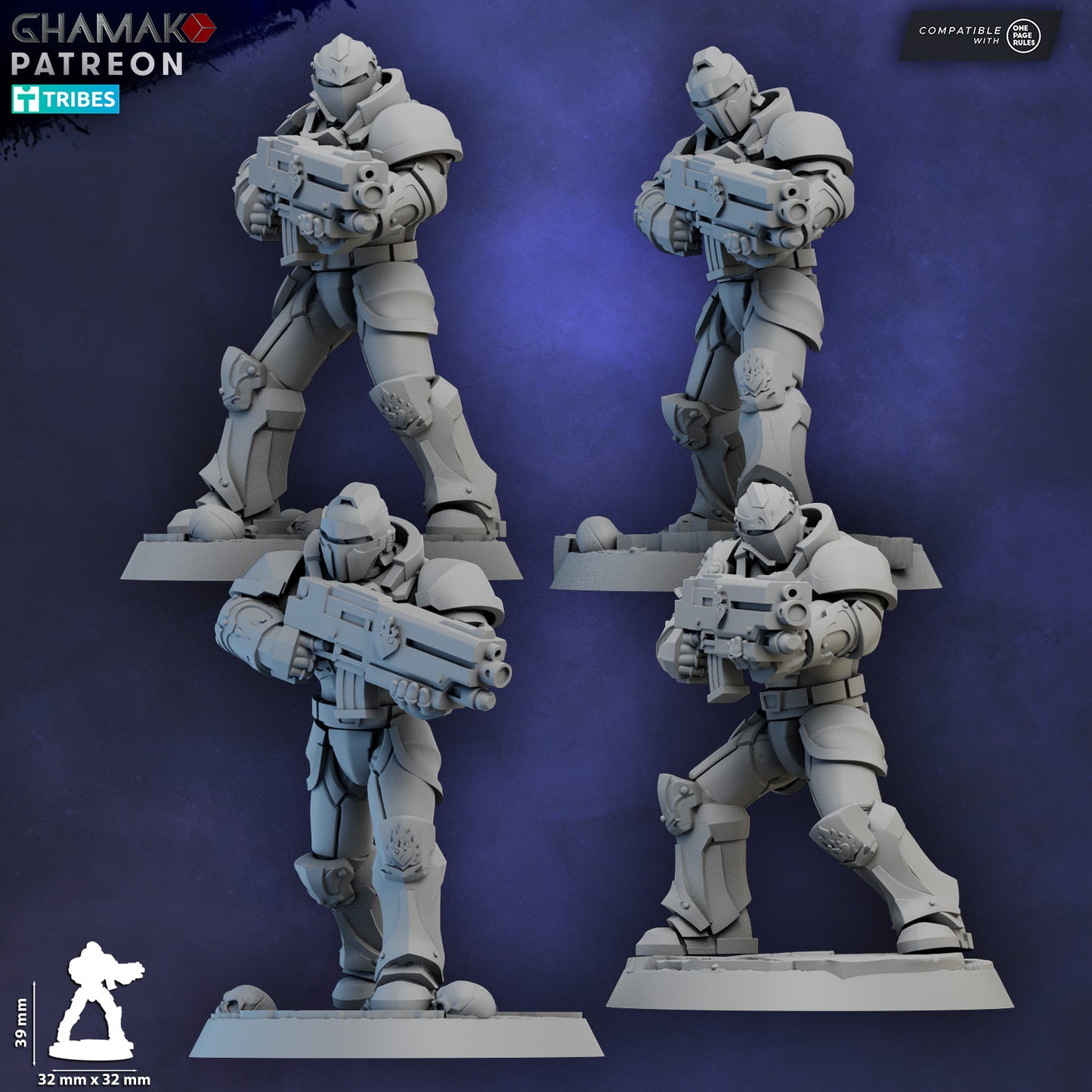Sacred Heart Militum (Rifle) 10 Unit 32mm