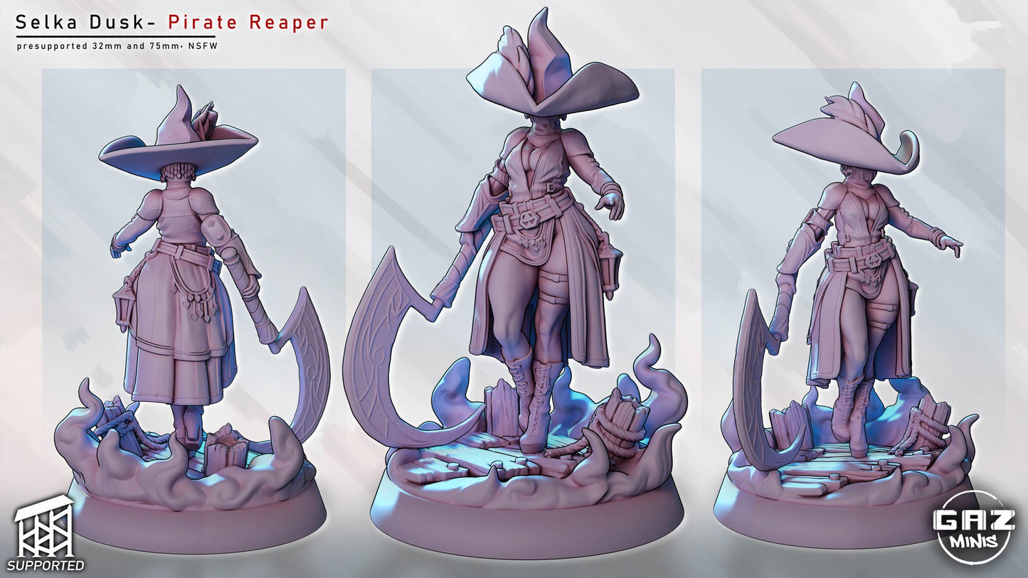 Selka Dusk – Pirate Reaper 32mm and 75mm