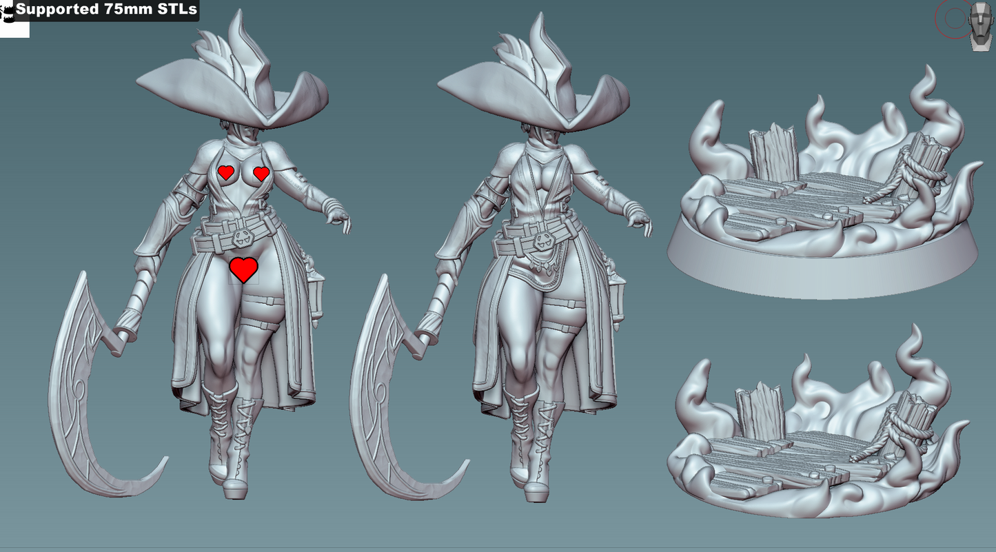 Selka Dusk – Pirate Reaper 32mm and 75mm