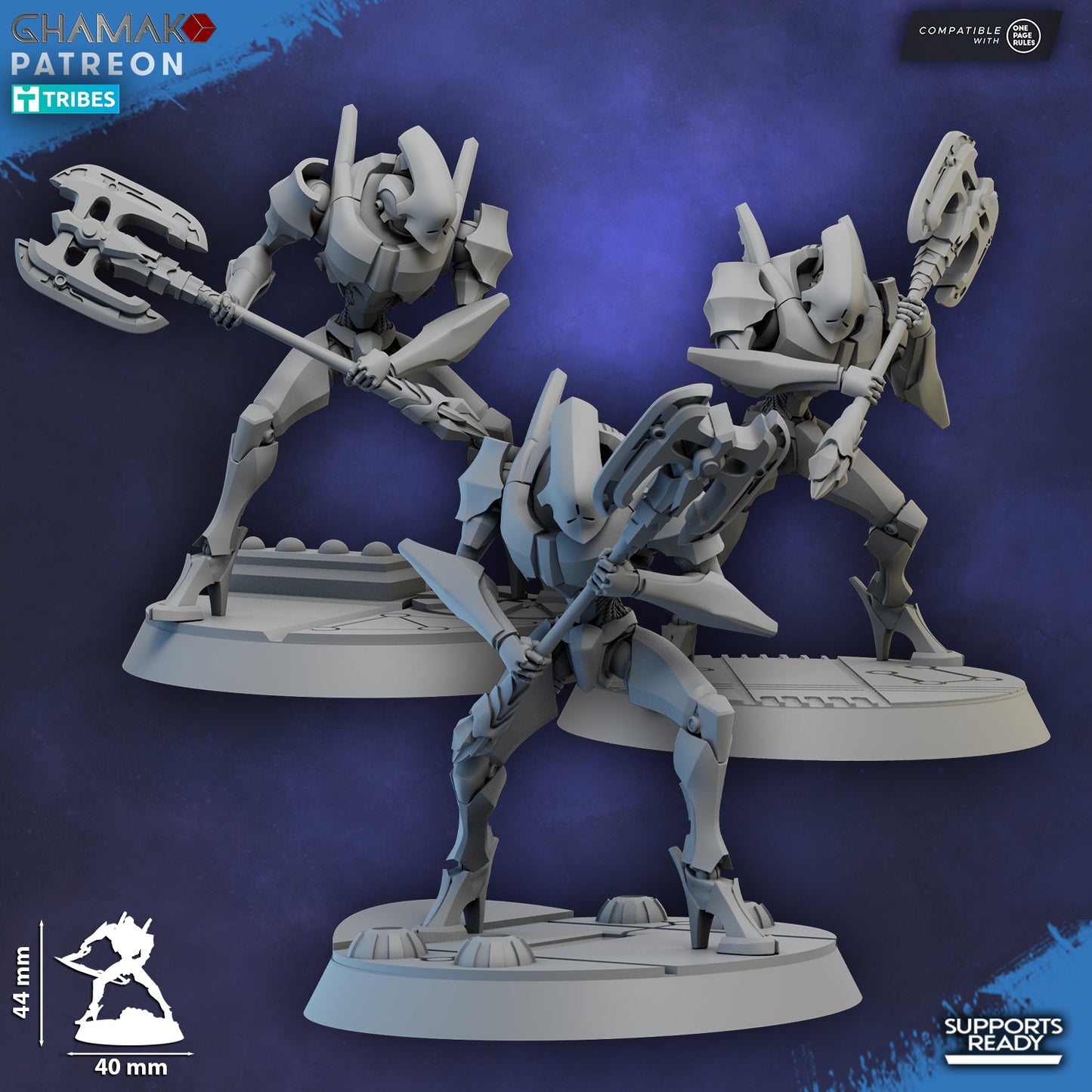 Shard Wardens with blades 10 Unit 32mm