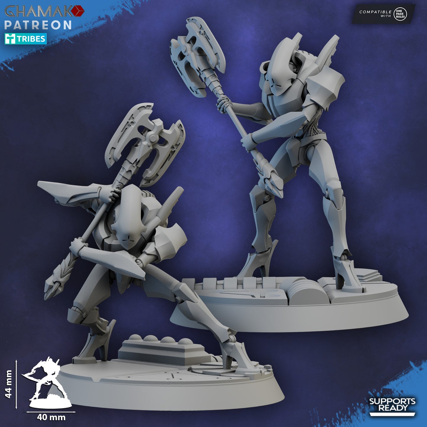 Shard Wardens with blades 10 Unit 32mm