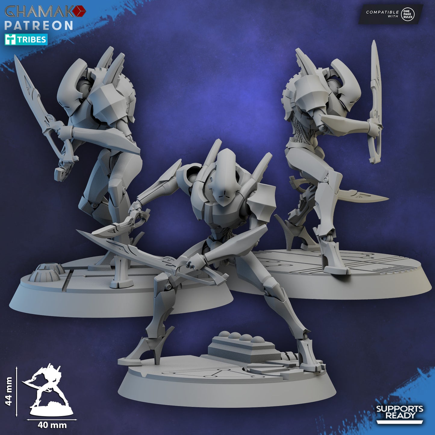Shard Wardens with blades 10 Unit 32mm