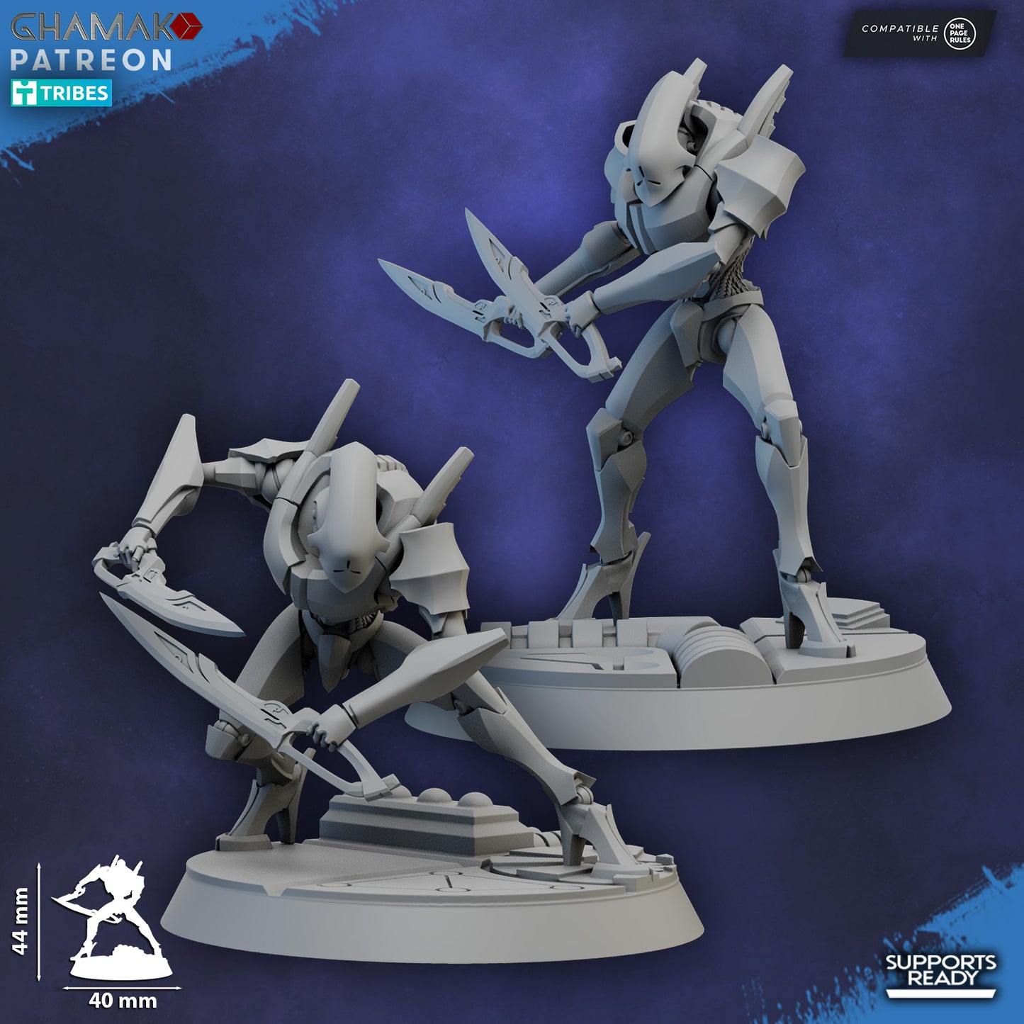 Shard Wardens with blades 10 Unit 32mm