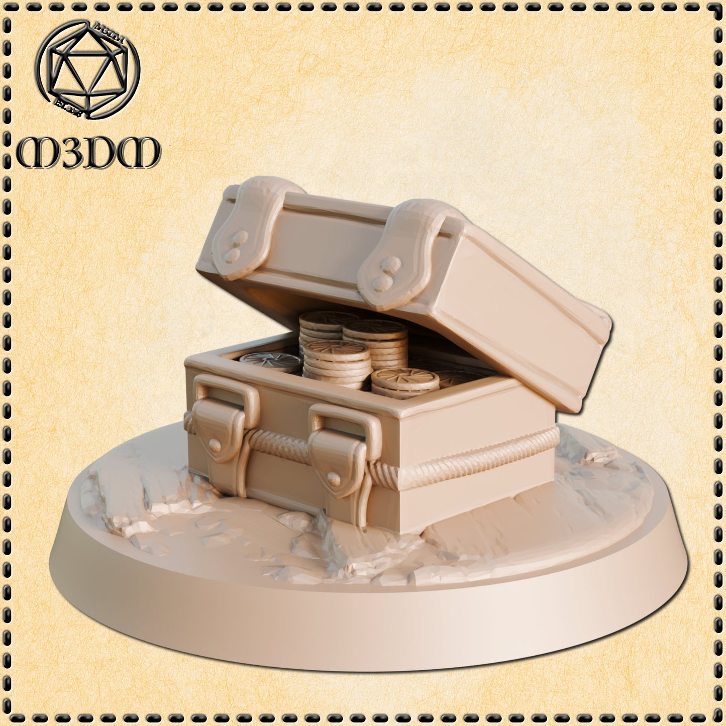 28mm Thief Mimic Chest | D&D 5e | Dungeons and Dragons | Pathfinder | Fantasy RPG Tabletop Games | Scatter Terrain | Village| Magic | Flames (Copy) (Copy)