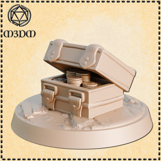 28mm Thief Mimic Chest | D&D 5e | Dungeons and Dragons | Pathfinder | Fantasy RPG Tabletop Games | Scatter Terrain | Village| Magic | Flames (Copy) (Copy)