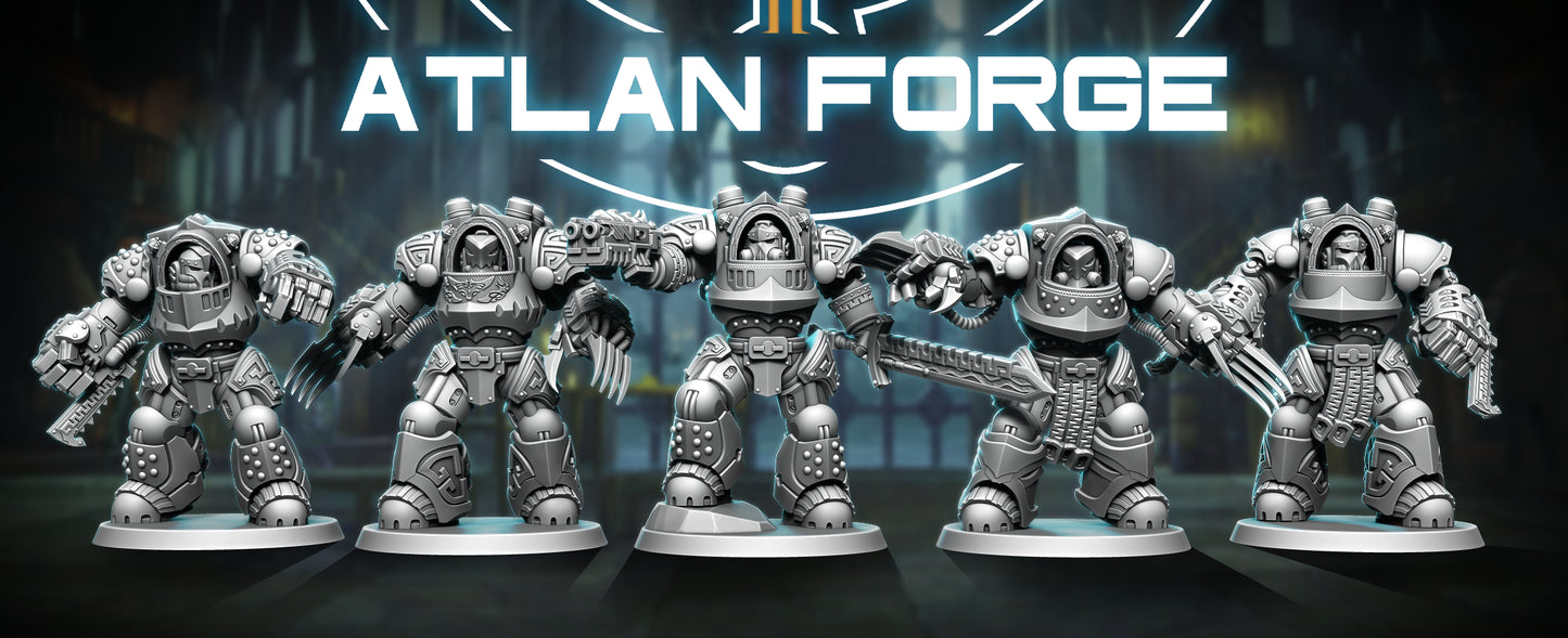 Wai Toa - Roroa (Giants) (5-Unit Set) by Atlan Forge 40mm Base
