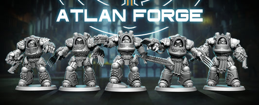 Wai Toa - Roroa (Giants) (5-Unit Set) by Atlan Forge 40mm Base