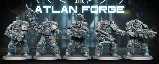 Wai Toa - Teina Kore (Void Brothers) (5-Unit Set) by Atlan Forge 32mm Base