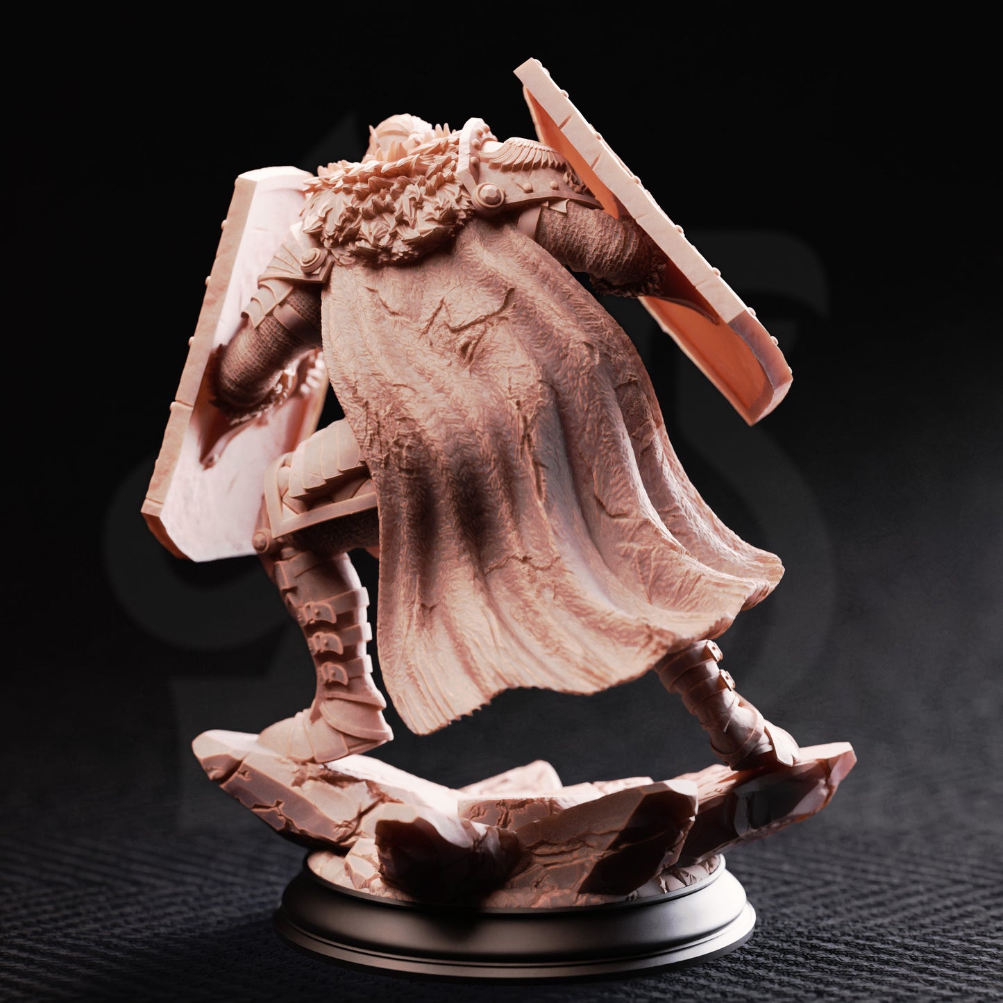Orc Vanguard - Trenon Two Shields/32mm/75mm Scale