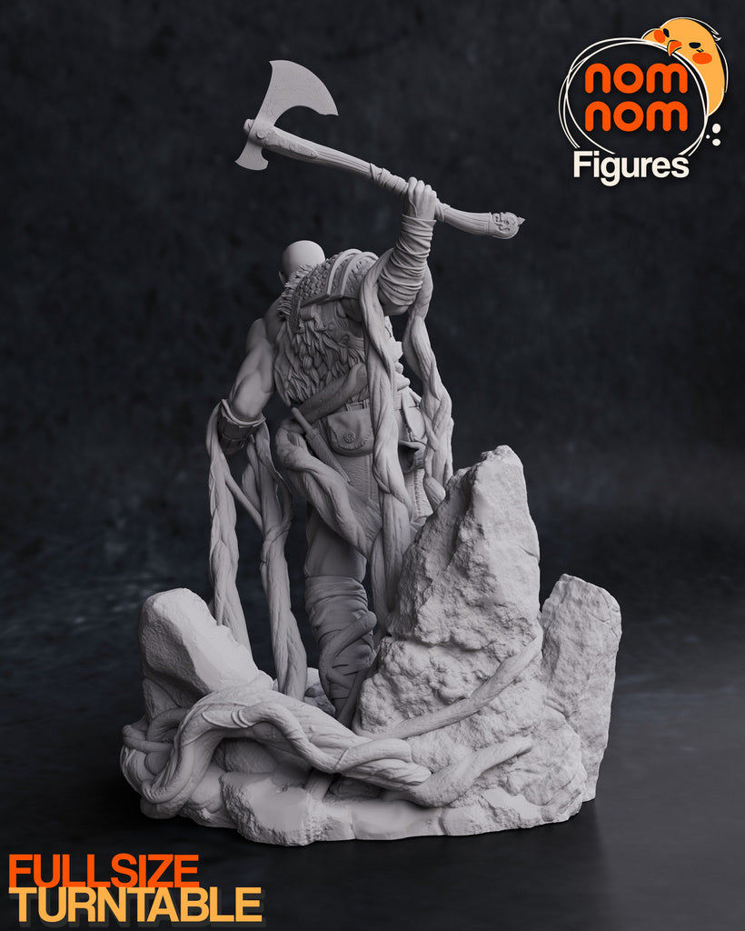 Kratos from God of War | 14k Resolution | 3D Printed | Unassembled | Unpainted