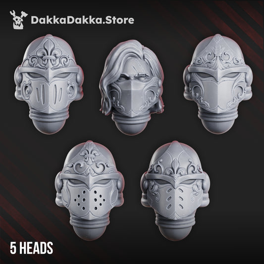 War Sisters Head Bits "Valiant Heart" Set x5