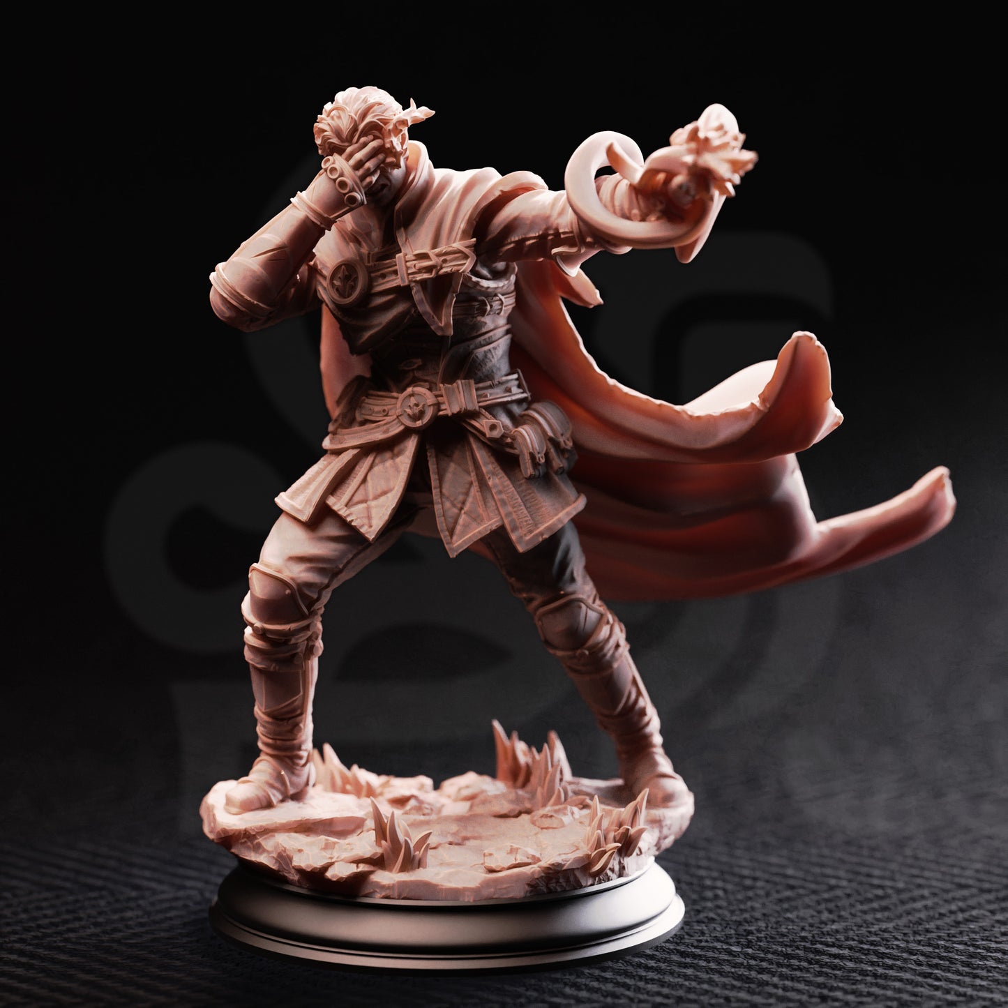 Half-Elf Psionic Initiate - Varys Farseeker/32mm/75mm Scale