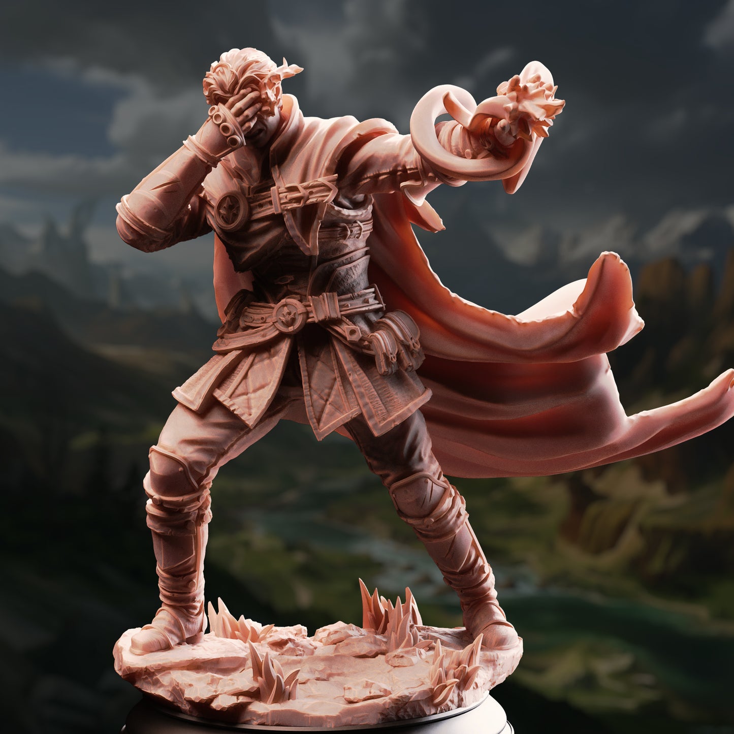 Half-Elf Psionic Initiate - Varys Farseeker/32mm/75mm Scale