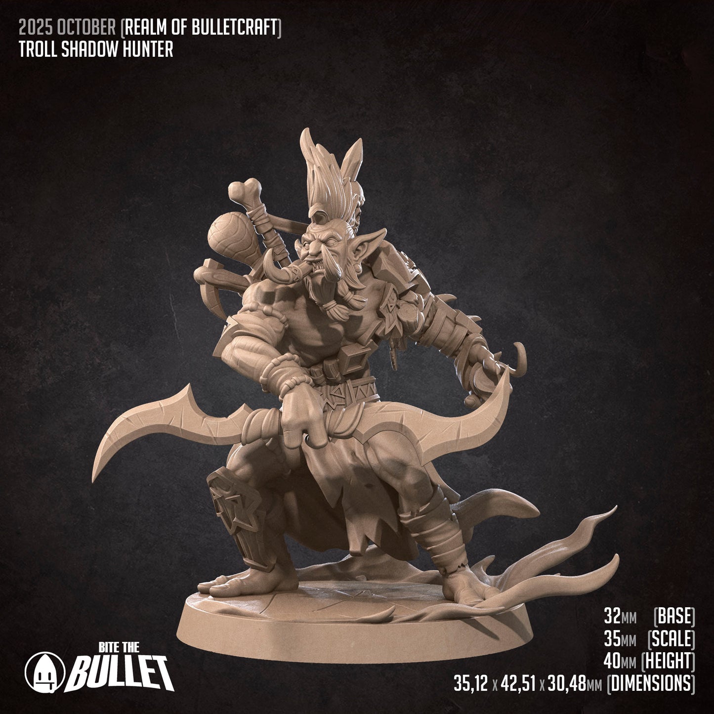 Troll Shadow Hunter 32mm Base