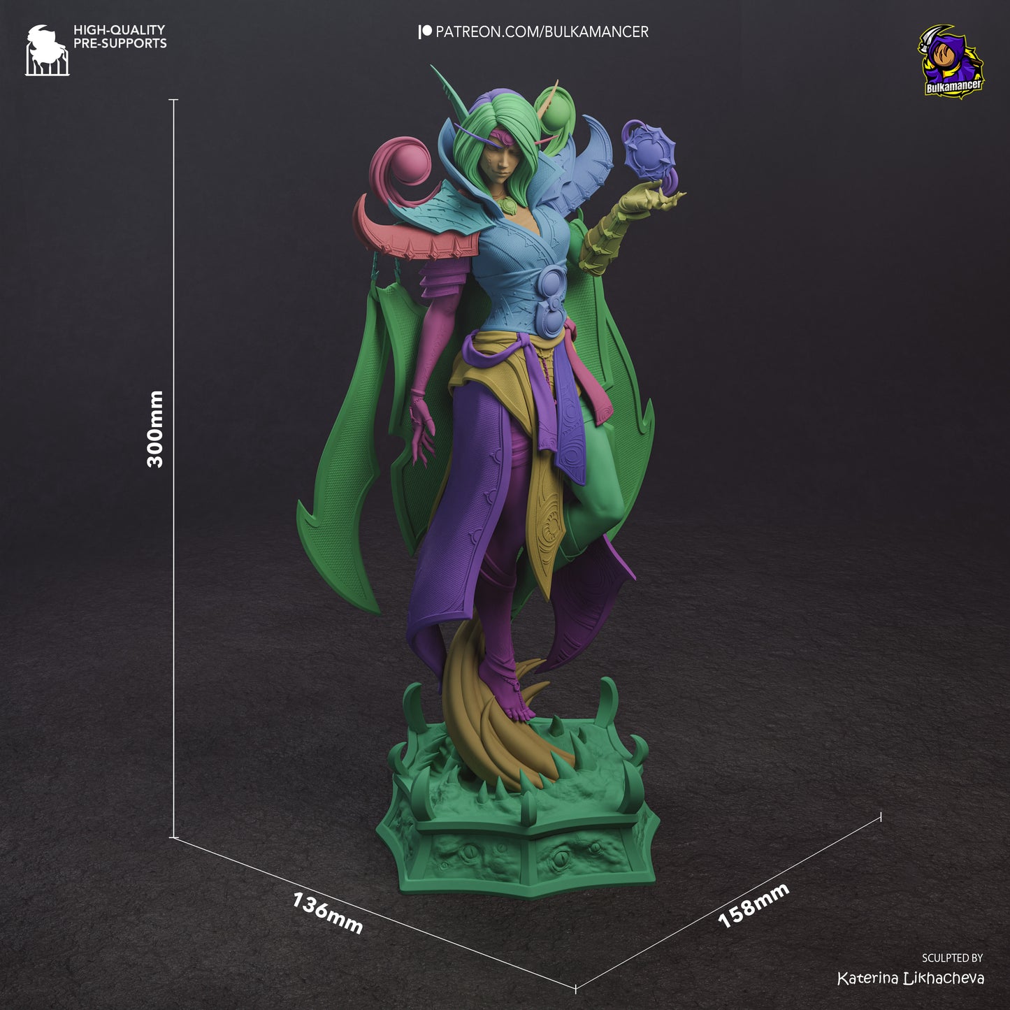 Xal'atath - World of Warcarft - 3D Printed Resin Figurine - Garage Kit [By Bulkamancer] - UNPAINTED