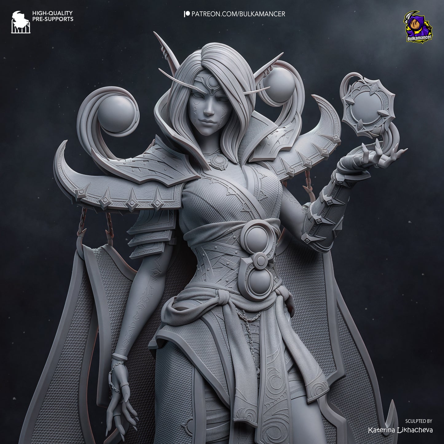 Xal'atath - World of Warcarft - 3D Printed Resin Figurine - Garage Kit [By Bulkamancer] - UNPAINTED