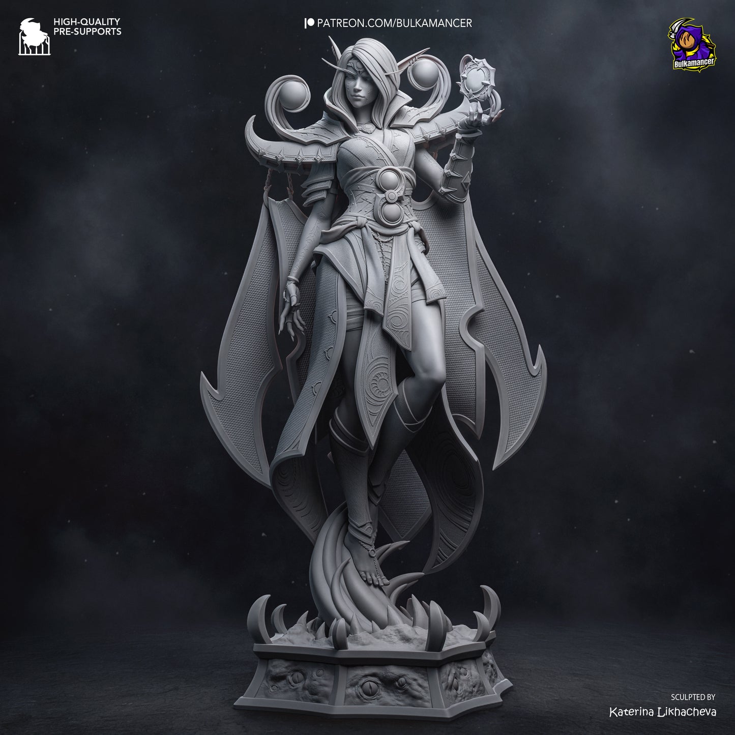 Xal'atath - World of Warcarft - 3D Printed Resin Figurine - Garage Kit [By Bulkamancer] - UNPAINTED