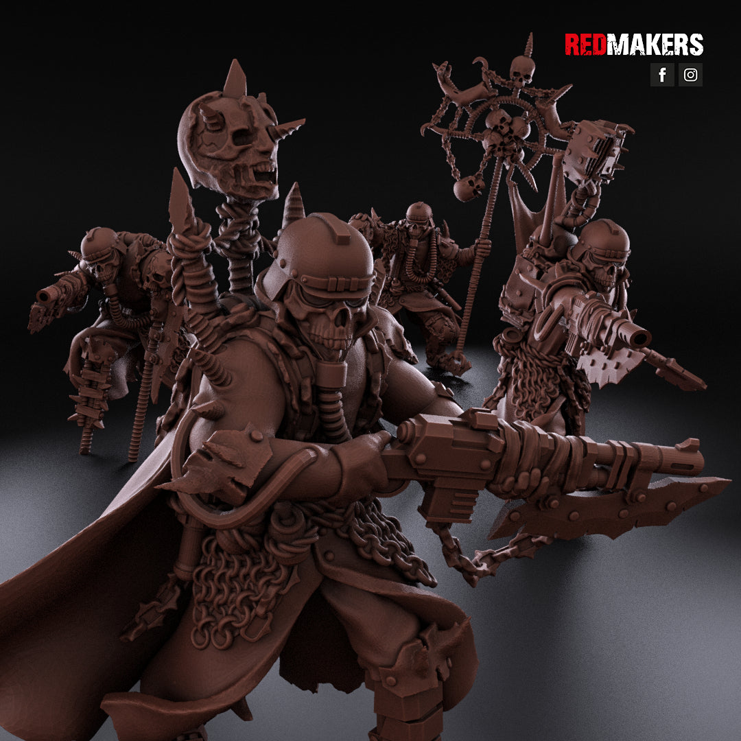 4 units Renegade Death Division - Command Squad - Heretics