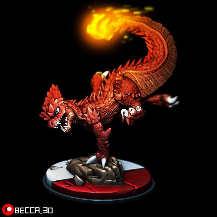 Kaijumon Kaijumon Char Lizard Unpainted