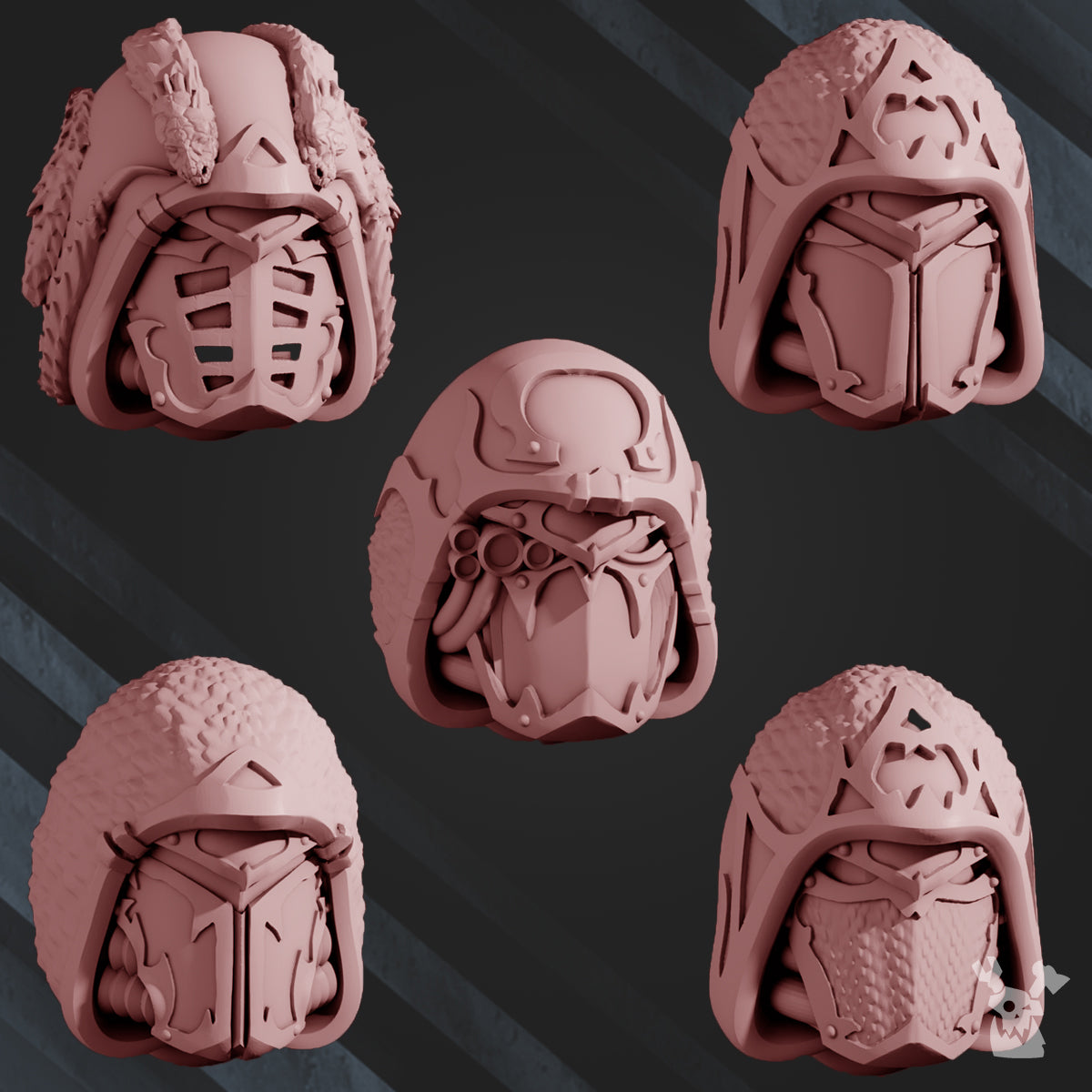 Alpha and Omega Heads x5