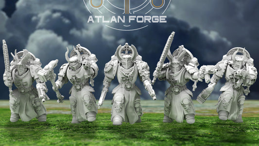 Templar Noble Knights (5-Unit Set) by Atlan Forge