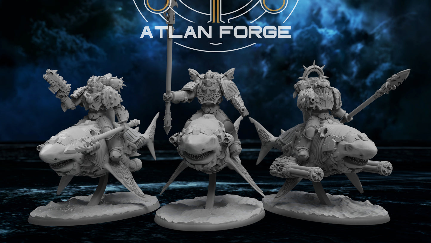 Wai Toa - Shark Riders with 90mm Base