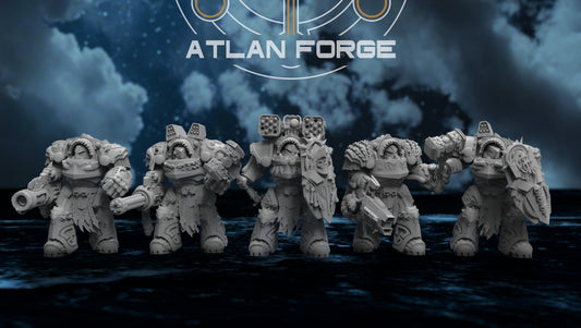 Wai Toa - Roroa Reinforcements (5-Unit Set) by Atlan Forge 32mm Base
