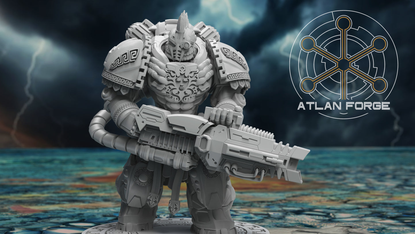 Minoan Heavy Aegis (3-Unit Set) by Atlan Forge 40mm base