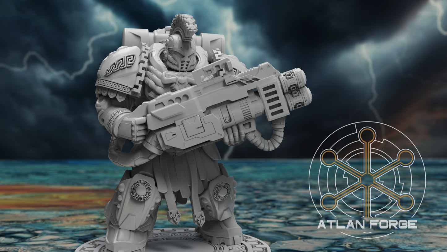 Minoan Heavy Aegis (3-Unit Set) by Atlan Forge 40mm base