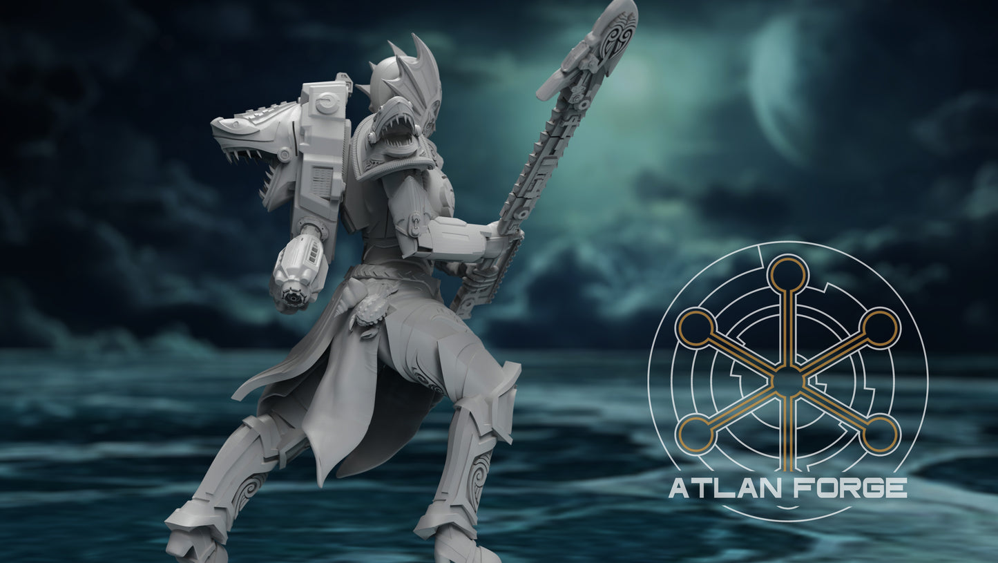 Ngaru Toa Wahine (Wave Warioresses) (5-Unit Set) by Atlan Forge 32mm Base
