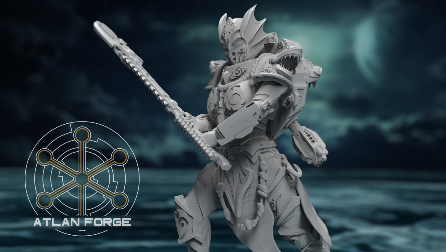 Ngaru Toa Wahine (Wave Warioresses) (5-Unit Set) by Atlan Forge 32mm Base