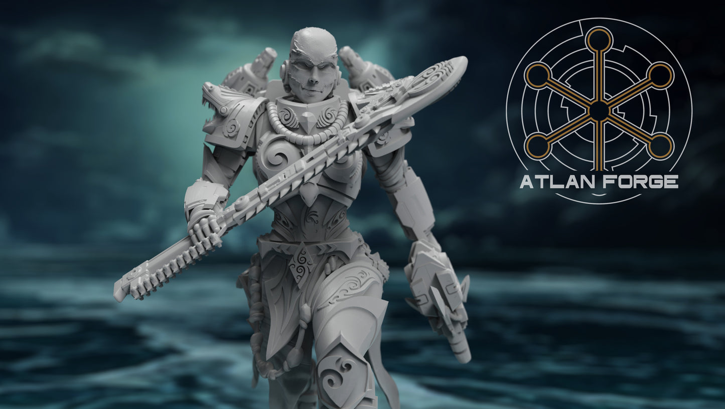 Ngaru Toa Wahine (Wave Warioresses) (5-Unit Set) by Atlan Forge 32mm Base