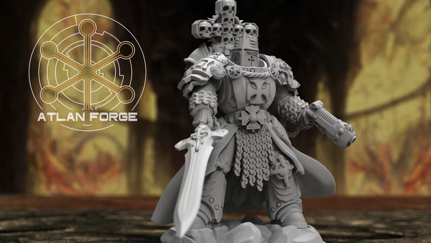 Templar Commander by Atlan Forge 40mm Base