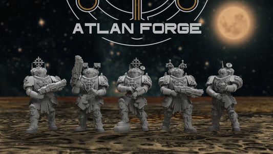 Templar Scouts (5-Unit Set) by Atlan Forge 32mm Base