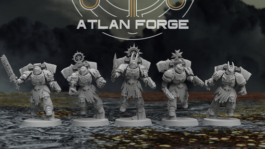 Templar Warhawks (5-Unit Set) by Atlan Forge 32mm Base