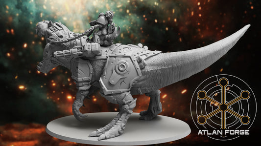 Cybernetic Allosaur 170mm Oval base