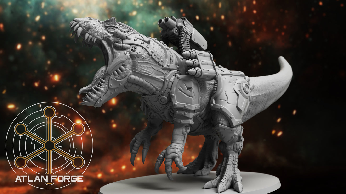 Cybernetic Allosaur 170mm Oval base