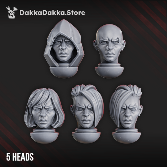 Unholy Space Coven Additional Heads Set