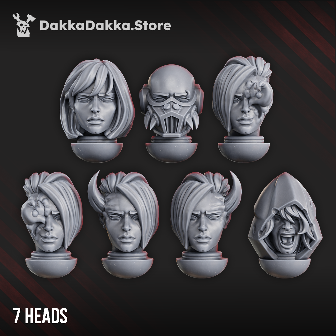 Unholy BFG Heads Set x7