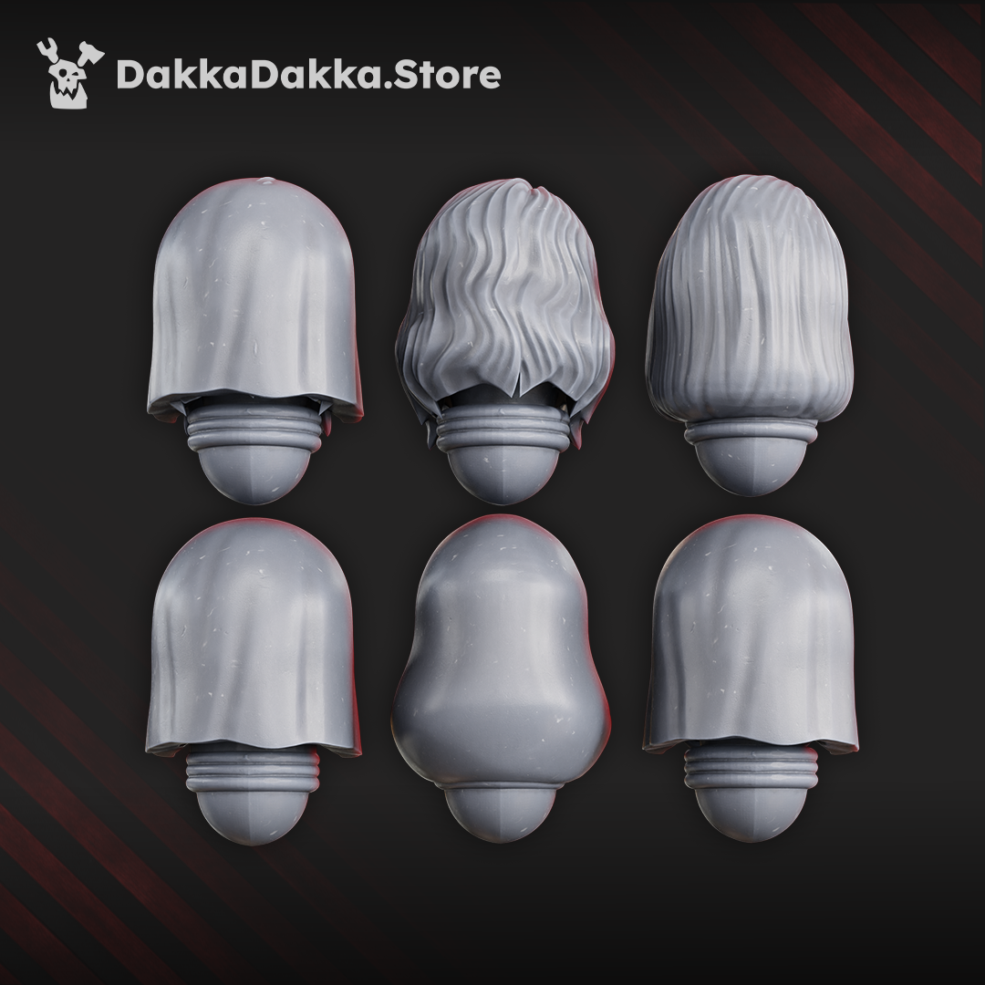 War Sisters Novice Heads Set x6