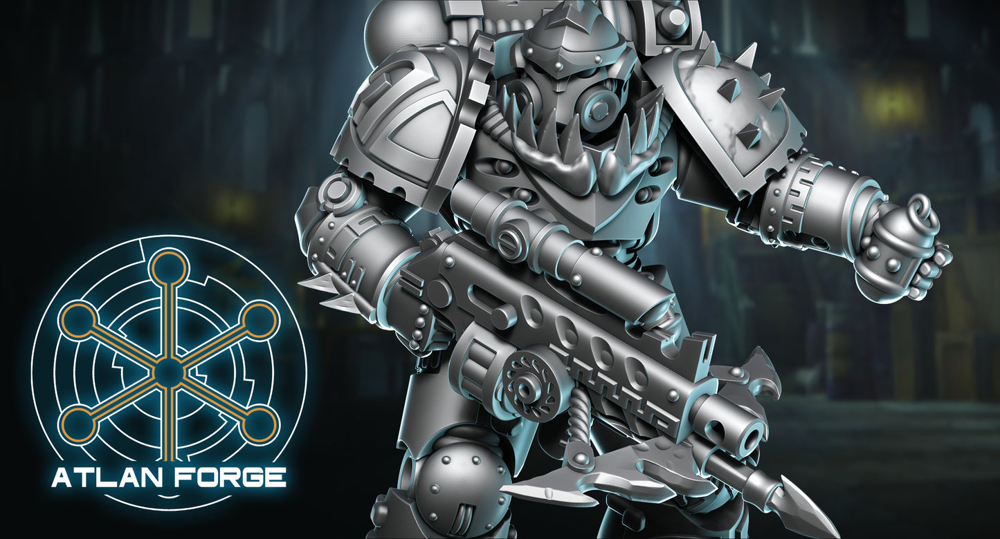 Wai Toa - Teina Kore (Void Brothers) (5-Unit Set) by Atlan Forge 32mm Base