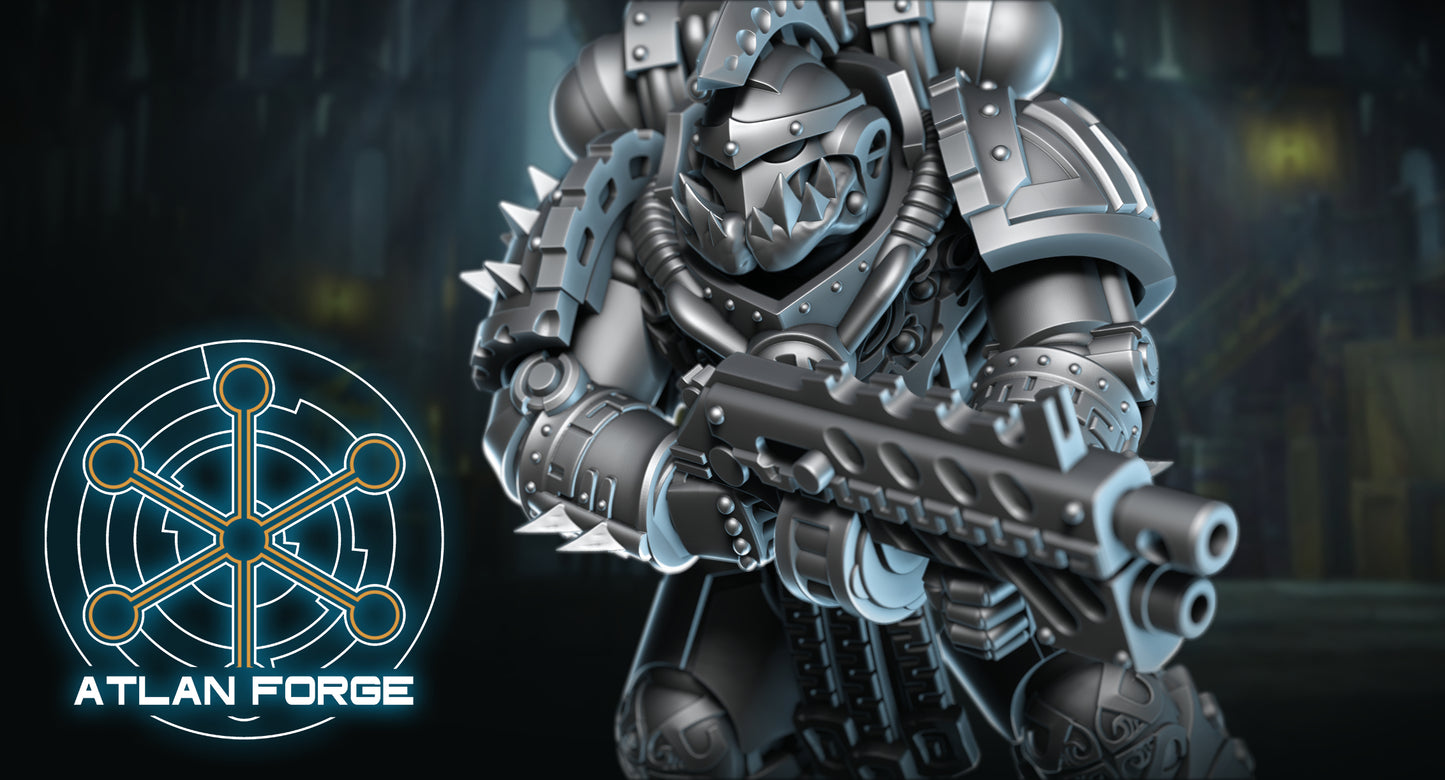 Wai Toa - Teina Kore (Void Brothers) (5-Unit Set) by Atlan Forge 32mm Base