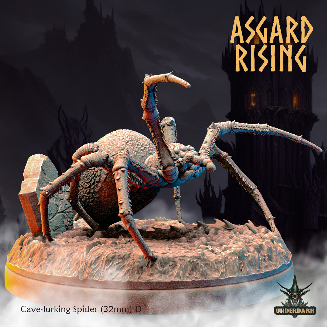 Cave-lurking Spiders (28mm)(32mm) /Modular/ Asgard Rising Miniatures