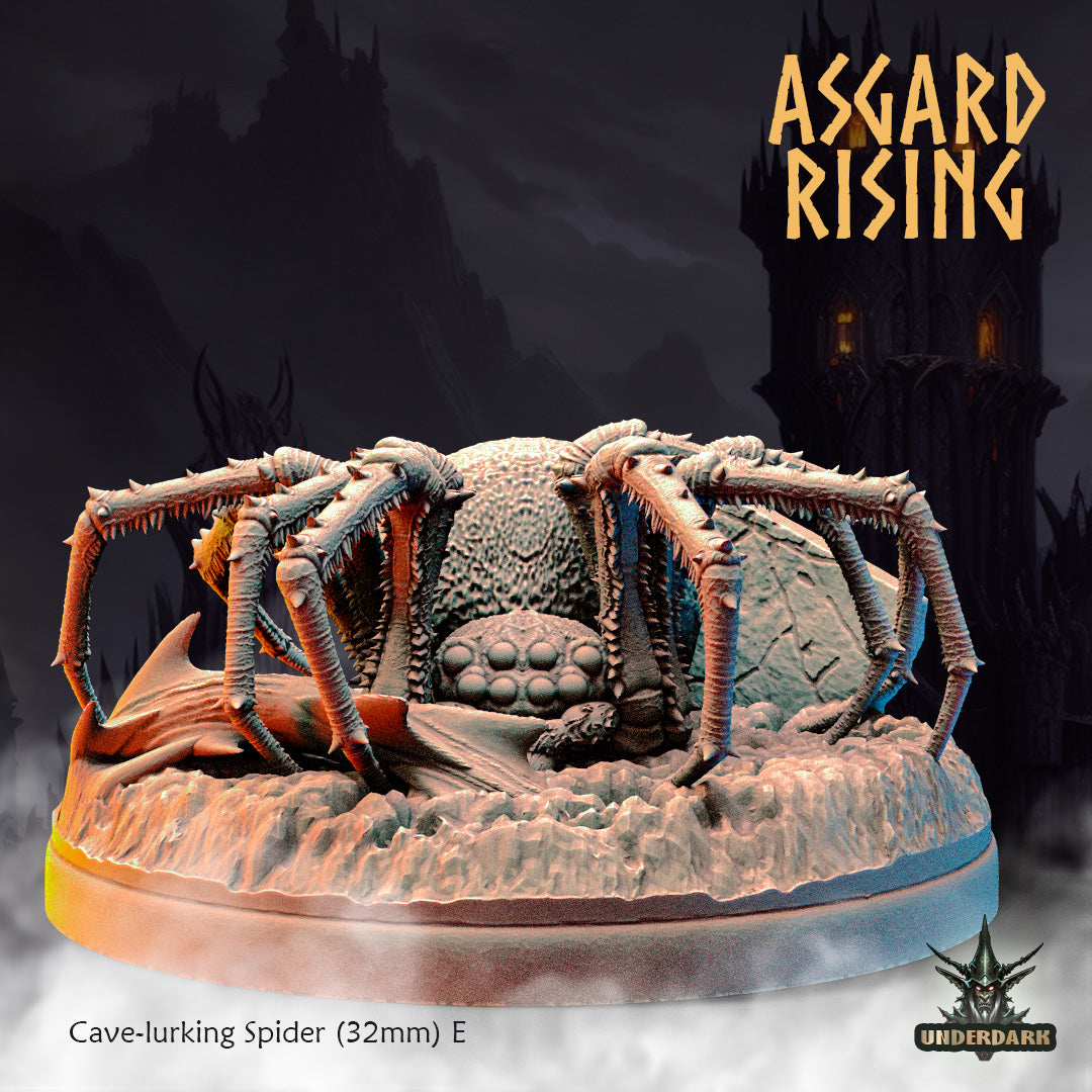 Cave-lurking Spiders (28mm)(32mm) /Modular/ Asgard Rising Miniatures